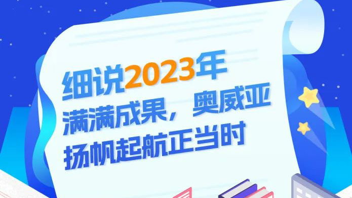 細說2023滿滿成果，奧威亞揚帆起航正當時